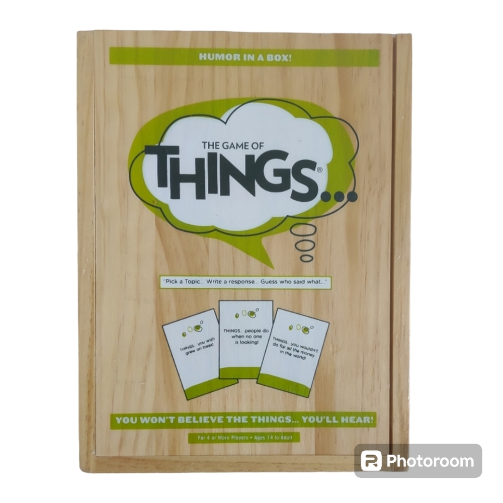 The Game Of Things Board Game Wooden Edition Play Monster NEW